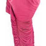 Lavish Lice Lavish Alice Mesh Corset Ruched Strapless Midi Dress in Burgundy Red Size 18 Photo 3