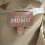 Show Me Your Mumu  Samantha Ruffle Wrap Satin‎ Midi Dress Champagne Small Photo 8