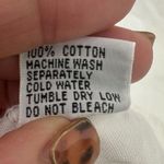 Siganka Maui Hawaii 100% Cotton Bohemian White Floral Embellished Sheer Dress M Size M Photo 4