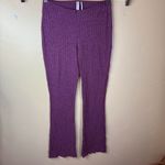 Urban Outfitters  Out From Under Lila Lurex Knit Flared Trousers Size Small‎ Photo 1