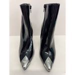 INC International Concepts Boots Size 5 Black Patent Pointed‎ Toe Stiletto Heels Photo 4