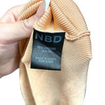 NBD Sleeveless Peach Knit Mesh Insert Dress Size Small Photo 6