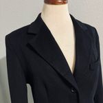 Max Mara Black Single Breasted Lapel Collar 100% Virgin Wool Blazer Sz 8 Italy Photo 3