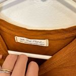 Free People we the free camel mustard, brown T-shirt crop top women’s size small Photo 1