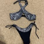 SheIn Snakeskin Metallic Bikini Photo 0