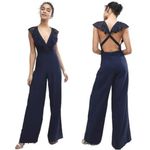 ASOS  NEW Women's‎ Purple Wrap Lace Jumpsuit Wide Leg Size 14 Photo 6