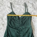 Urban Outfitters Green Uo Mar Polka Dot Cinched Mini cami Dress size Medium Photo 3