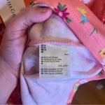 Charter Club NWT  Short Sleeve Shirt Cotton Peach Floral Print Boatneck Medium Photo 5