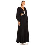 SIMKHAI Tierneigh Maxi Dress in Black Small New Womens Long Gown Photo 3