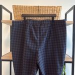 Lane Bryant NWT High Rise Houndstooth On-The-Go Slim Ankle Pant Blue Black, 24 Photo 8