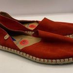 VERBENAS Women Size 41 US 10 Carmen Red Soft Suede Slip On Flat Espadrille Shoes Photo 0