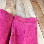 Chico's Pink Suede Leather Jacket Zippered Front Lined with Lined Pockets Photo 4
