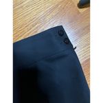 Talbots Italian wool blend Wide Leg Dress Pants Career Black 8 side zip button Photo 1
