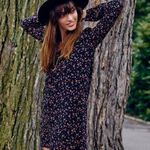Sézane 💕MADEWELL ET SEZANE💕 Elly 100% Silk Shirtdress ~ Black Floral Print Large L Photo 0