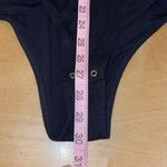 Elie Tahari  Scoop Neck Ribbed Bodysuit Black‎ Large NWT $110 Photo 9