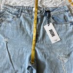Refuge  Denim Women’s  Mom Jeans Distressed High Rise in light blue Size 13 Photo 4