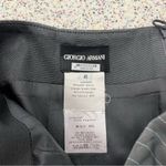 Giorgio Armani  Bow Pinstripe Pencil Skirt Wool Blend Y2K 2000s Gray 42 / US 6 Photo 5