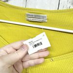 Urban Outfitters  Top Women Size M Yellow Long Sleeve Cropped Summer Slim Fit Photo 2