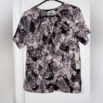 Calvin Klein women's Purple and white short-sleeved top size small nwt Photo 3