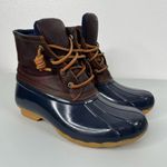 Sperry Waterproof Rubber Boot Leather Upper Size 6.5 Photo 0