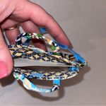 Vera Bradley  Retired Bali Blue Lobster Clasp Luggage Tag ID Holder EUC Photo 2