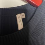 Helmut Lang  black rubber crewneck fitted long sleeve top sz M Photo 2