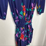 Yumi Kim Blue Floral Tie Waist Leah Romper Small Photo 2
