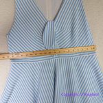 Hutch Anthropologie baby blue and white Bowtie Dress, women plus size 1X Photo 5