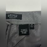 Kasper  Women's Trouser Pants Grey Plaid Flat Front Lined High Rise Size 14 New! Photo 1