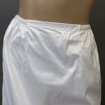 Vintage Wonder Maid Half Slip Skirt Small Lace Slits Antron Swishy Shiny White Photo 2