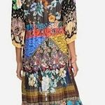 Johnny Was NEW Tibby Jaime Long Sleeve Floral Silk Midi Dress Size Small Photo 1