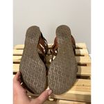 Dolce & Gabbana  BROWN TAN LEATHER GLADIATOR STRAPPY FLATS SANDALS zip size 38.5 Photo 4