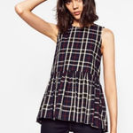 ZARA Trafaluc Collection Plaid Tie Back Tank Top (XS) Photo 0