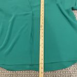 J Jill Blouse Womens 2x Wearever Collection Kelly Green Button Back Boxy Collar Photo 5