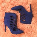 Chelsea and Zoe Blue Cut Out Shoes Photo 0