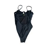 XHILIRATION Black Bow High Cut One Piece Bathing Suit Size Small Photo 4