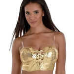 Party City NIB Women’s GILDED GLAM CORSET Halloween costume Adult L/XL Photo 0