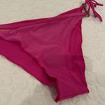 Women size small Brazilian purple pink side tie bikini bottom metal circle Photo 1