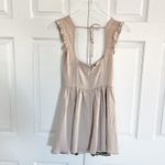 Sky To Moon Beige Corseted Bustier Milkmaid Mini Dress Size M Photo 5