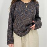 vintage blueberry oatmeal wool blend pullover sweater blue size XL Photo 4