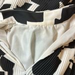 Milly  Melina Pleater Midi Dress Black & White High‎ Neck Structured Size 10 Photo 9