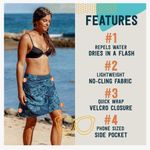 Rip Skirt Hawaii Maui moonlight wrap beach skirt XS NWT Blue Photo 8