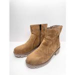 Seven7  Booties Women’s Size 6 Tan Bestie Zip Up Block Heel Round Toe NEW Photo 1