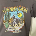 Daydreamer  x Free People Johnny Cash Ghost Riders In The Sky Tee Gray Size S Photo 3