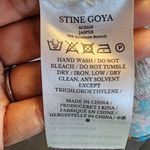 Stine Goya jasper daisy field teal multi color Floral Mini Dress 3/4 sleeve M Blue Size M Photo 5