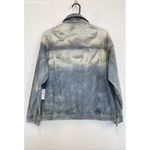 Forever 21  Womens Light Blue Distressed Denim Jean Jacket -‎ Size S Photo 3
