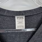 Victoria's Secret PINK Thermal Romper Small Gray Tie Waist Long Sleeve Shorts Photo 5