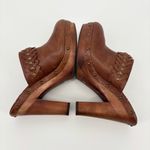 Ralph Lauren Shayla Leather Wooden Clogs Size 10 Photo 5