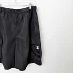 Anthropologie [] Black Elastic Waist Relaxed Fit Slouchy Cargo Shorts NWT Size XL Photo 8