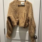 Anthropologie Knit Chunky Cropped Rae Plush Cardigan Size S Photo 2